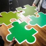 4 large interlocking puzzle pieces