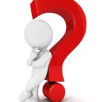 Graphic of a stick figure leaning on a question mark